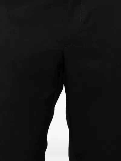 Prada Straight Leg Wool Trousers In Black
