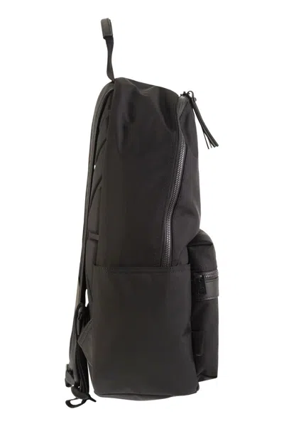 Premiata Versatile Backpack With Multiple Storage Options In Black