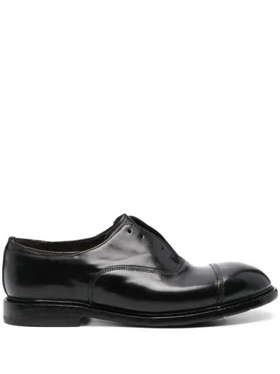 Premiata Cap Toe Lace Oxford Shoes In Black