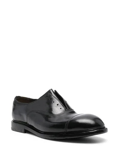 Premiata Cap Toe Lace Oxford Shoes In Black