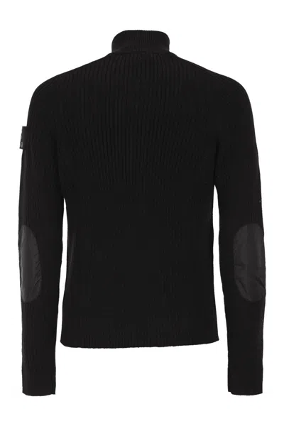 Premiata Ribber Zip Cardigan Cardigan In Black