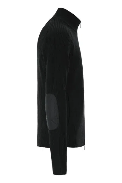 Premiata Ribber Zip Cardigan Cardigan In Black