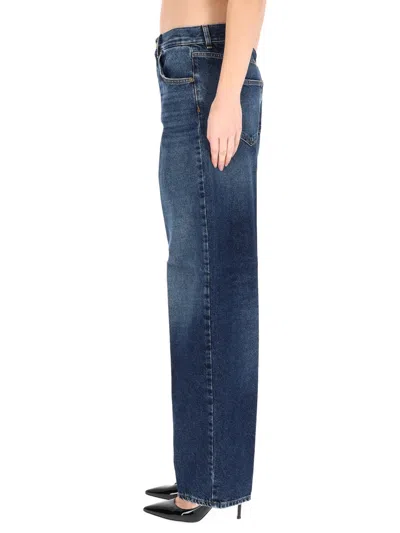 Pt Torino Blue Cotton Jeans In Blue