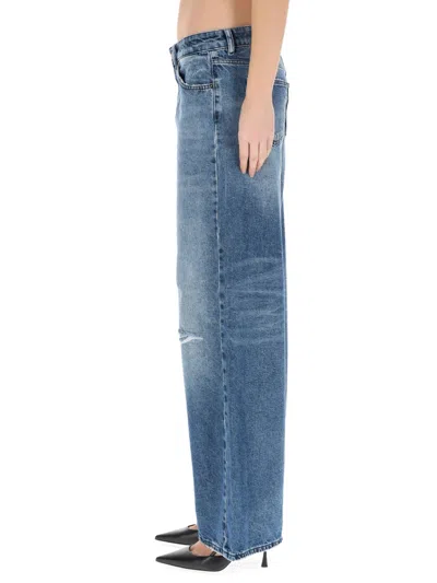 Pt Torino Blue Cotton Jeans In Blue