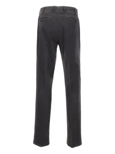 Pt Torino Charcoal Stretch Modal Blend Pant In Gray