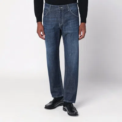 Pt Torino Denim Blue Swing Jeans In Stretch Denim