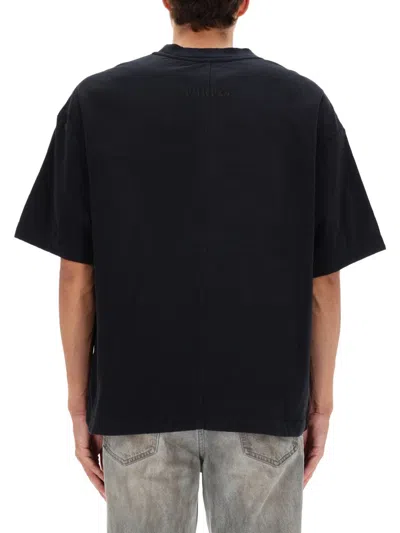 Purple Brand Graphic Relaxed Fit T-shirt With Short Sleeves In Black