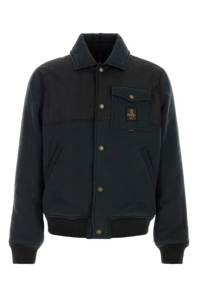 Refrigiwear Midnight Blue Nylon Dorian Padded Jacket In Multi