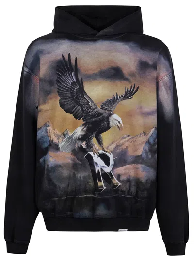 Represent "chrome Flight" Hoodie In Black