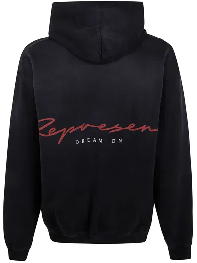 Represent "chrome Flight" Hoodie In Black