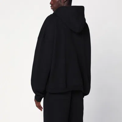 Represent Black Zipup Hoodie In Multi