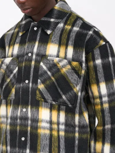 Represent Textured Overshirt Jacket In Animal Print