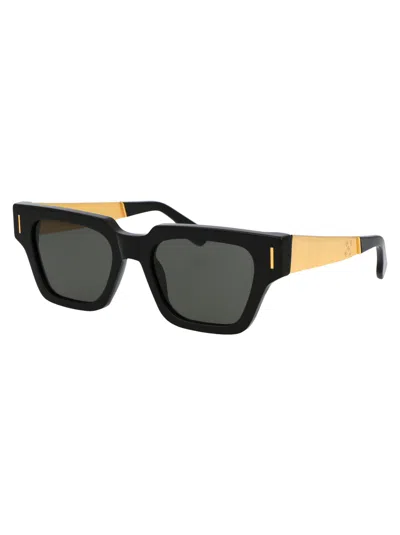 Retrosuperfuture Francis Black Acetate Sunglasses In Black