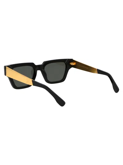 Retrosuperfuture Francis Black Acetate Sunglasses In Black