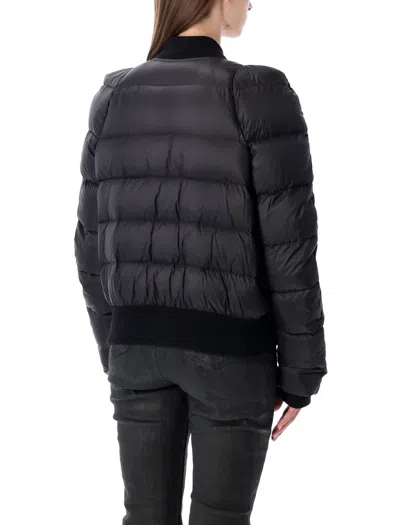 Rick Owens Comforter Down Bomber Jacket In Black