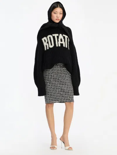 Rotate Birger Christensen Rotate Birgerchristensen Beaded Long Mini Skirt In Multi