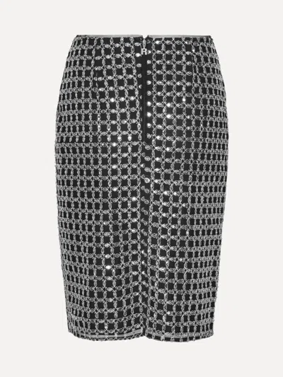 Rotate Birger Christensen Rotate Birgerchristensen Beaded Long Mini Skirt In Multi