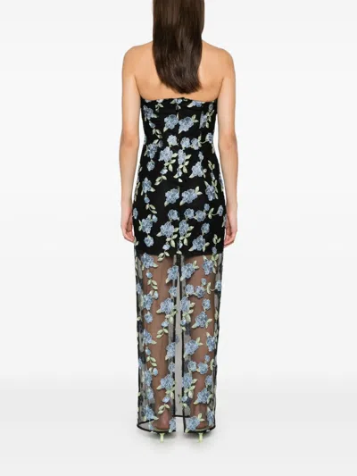Rotate Birger Christensen Rotate Birgerchristensen Flower Mesh Maxi Dress In Multi