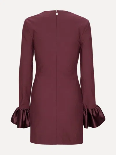 Rotate Birger Christensen Rotate Birgerchristensen Mini Dress In Burgundy