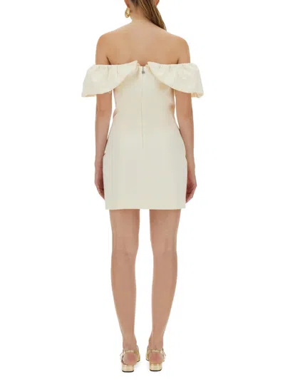 Rotate Birger Christensen Rotate Birgerchristensen Mini Dress With Bare Shoulders In White