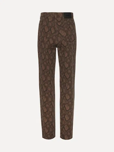Rotate Birger Christensen Rotate Birgerchristensen Printed Jeans In Brown