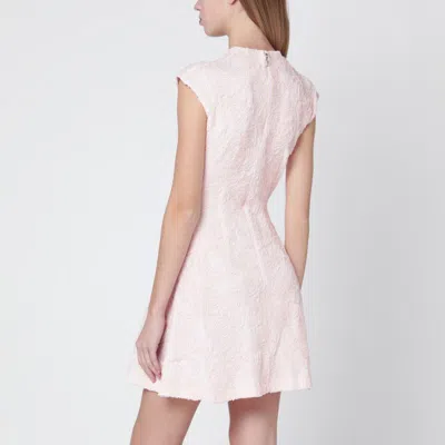 Rotate Birger Christensen Rotate Birgerchristensen Short Pink Mesh Dress In Pink