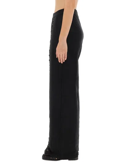 Rotate Birger Christensen Rotate Birgerchristensen Sports Pants With Laces In Black