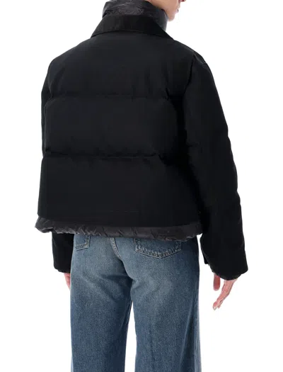 Sacai Puffer Jacket In Black
