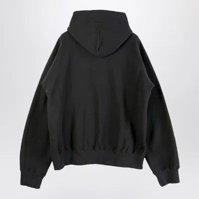 Sacai X Carhartt Wip Black Cotton Hoodie In Black