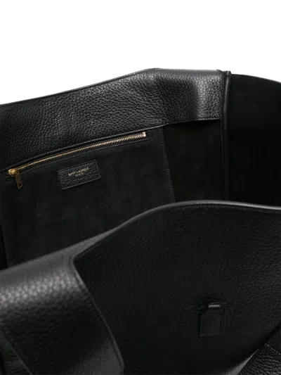 Saint Laurent Bea Black Leather Tote Bag