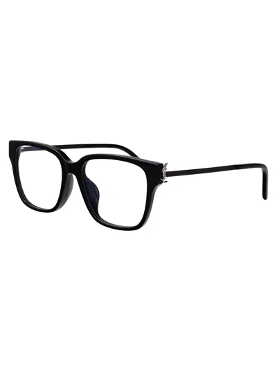 Saint Laurent Black-black-transparent Recycled Acetate Glasses