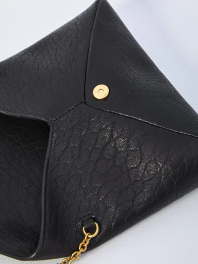 Saint Laurent Cassandre Crossbody Bag With Flap In Black