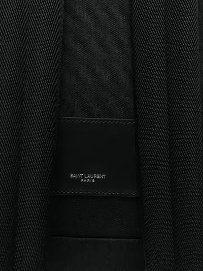Saint Laurent Leather Coco Backpack In Black