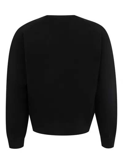 Saint Laurent Oversized Sweater In Black