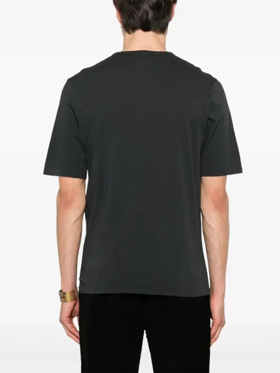 Saint Laurent Logo Embroidered Crewneck T-shirt