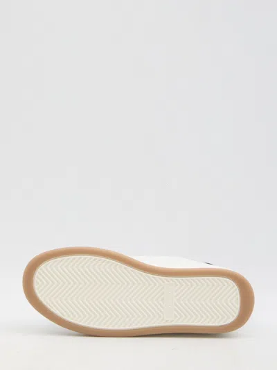 Saint Laurent Sl61 Leather Sneaker In White