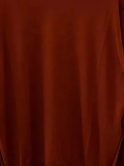 Saint Laurent Wool Turtleneck Sweater In Brown