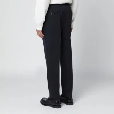 Santaniello Blue Wool Blend Trousers