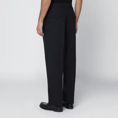Santaniello Navy Blue Wool Trousers