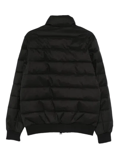 Save The Duck Herbie Puffer Jacket In Flannel-textured Fabric In Black