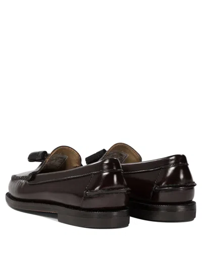Sebago Brown Leather Loafers In Brown