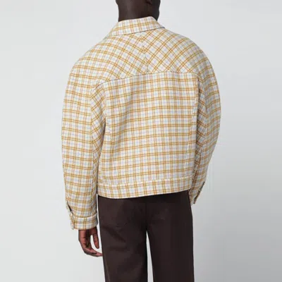 Séfr Matthieu Jacket In Checked Wool Cloth