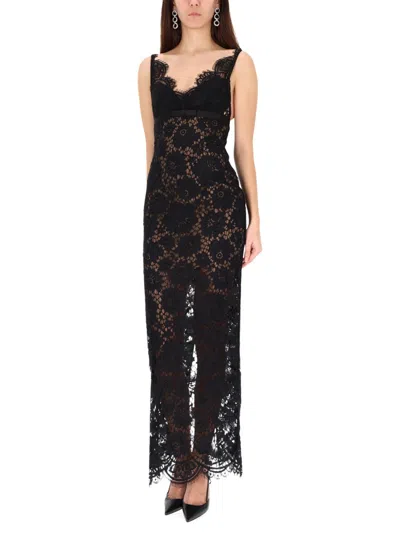 Self-portrait Self Portrait Long Lace Dress In Black