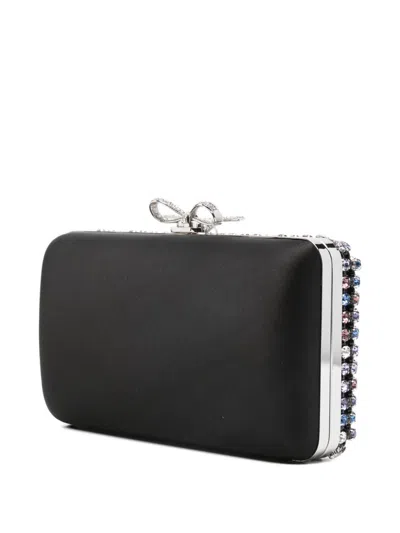 Self-portrait Crystal Embellished Clutch In Multi