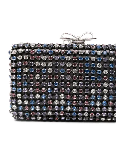 Self-portrait Crystal Embellished Clutch In Multi