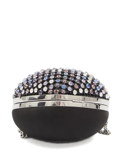 Self-portrait Crystal Embellished Clutch In Multi