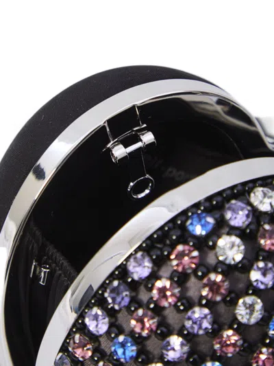 Self-portrait Crystal Embellished Clutch In Multi