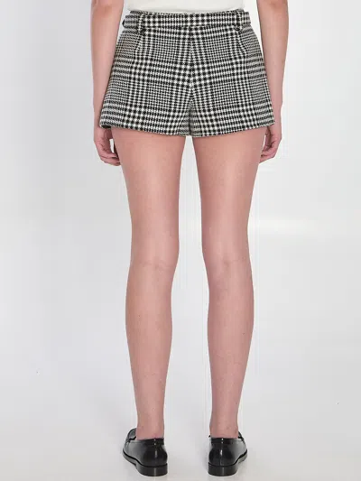 Self-portrait Houndstooth Skirtpants In Multi