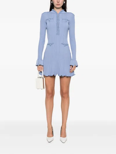 Self-portrait Trim Knit Mini Dress