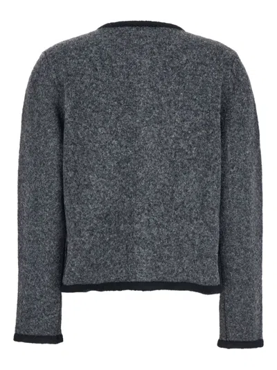 Semicouture Dulcinea Wool Blend Jacket In Gray